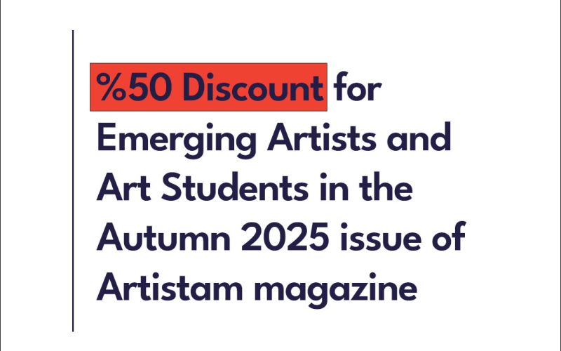 50 percent Discount for Emerging Artists and Art Students poster for 50 percent Discount for Emerging Artists and Art Students